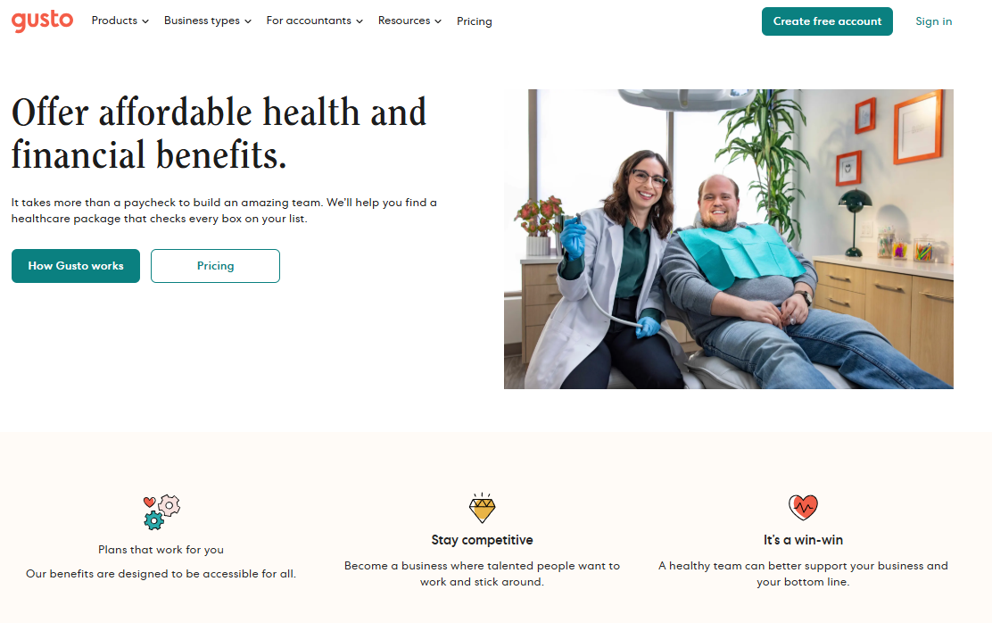 Gusto Health Financial Benefits